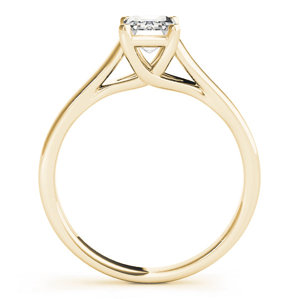 Evelyn Emerald Diamond Solitaire Engagement Ring-VIRABYANI